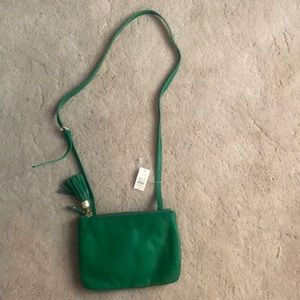Talbots green crossbody. NWT